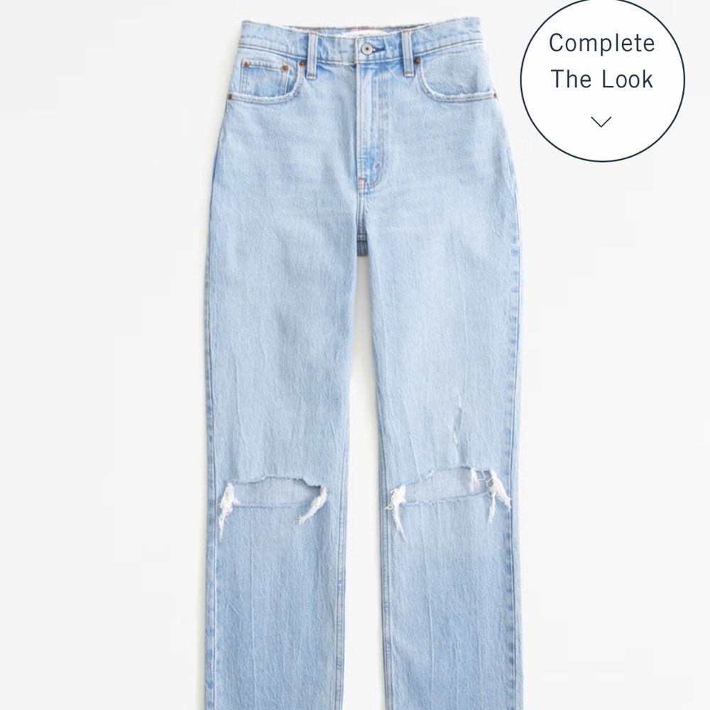 Abercrombie & Fitch 90’s high rise straight jeans 27Long